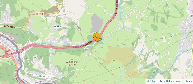 localisation de l'entreprise MONSIEUR LAURENT BEOBIDE  URRUGNE