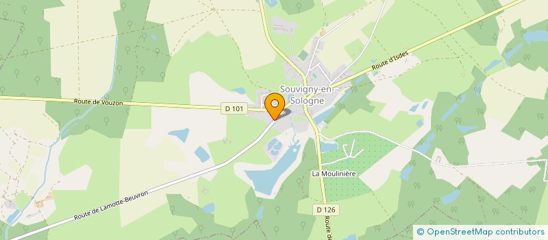localisation de l'entreprise MONSIEUR LAURENT BEQUIGNON à SOUVIGNY-EN-SOLOGNE