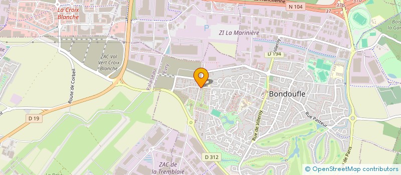 localisation de l'entreprise MONSIEUR LAURENT BEREAU à BONDOUFLE