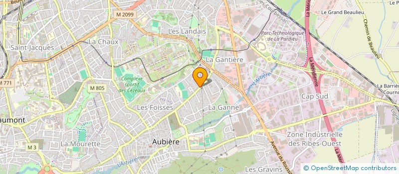 localisation de l'entreprise MONSIEUR LAURENT BERENGUIER  AUBIERE