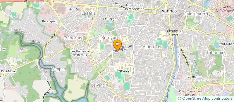 localisation de l'entreprise MONSIEUR LAURENT BERGE à VANNES