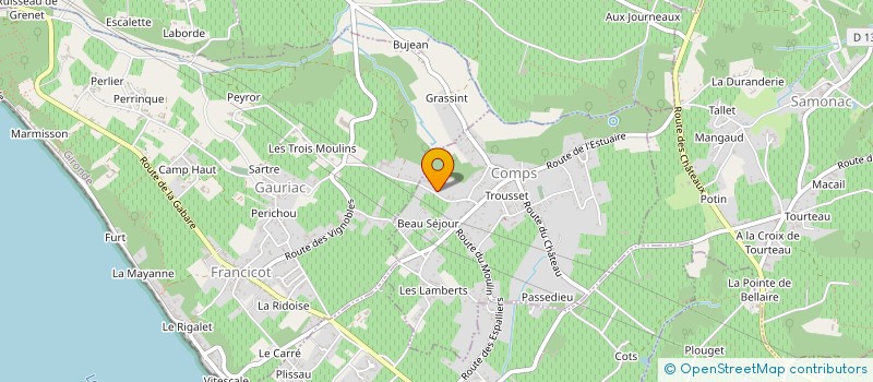 localisation de l'entreprise MONSIEUR LAURENT BERGER  COMPS