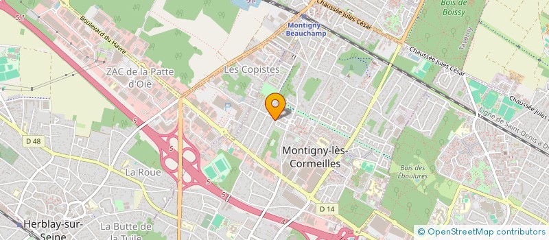 localisation de l'entreprise MONSIEUR LAURENT BERHAULT  MONTIGNY LES CORMEILLES