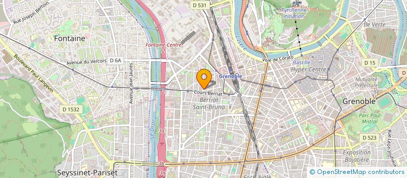 localisation de l'entreprise MONSIEUR LAURENT BERLIOZ-LATOUR à GRENOBLE