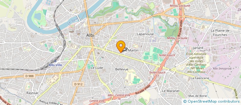 localisation de l'entreprise MONSIEUR LAURENT BERNAL  ALBI