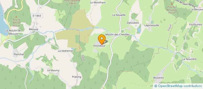 localisation de l'entreprise MONSIEUR LAURENT BERNARD à FLAYAT