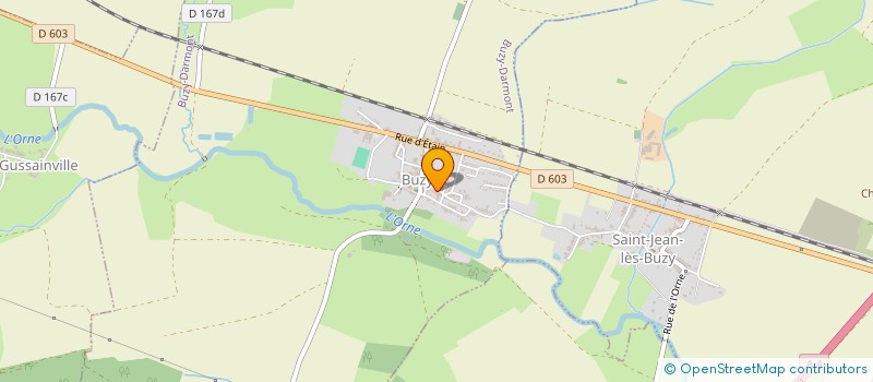 localisation de l'entreprise MONSIEUR LAURENT BERNARD à BUZY-DARMONT