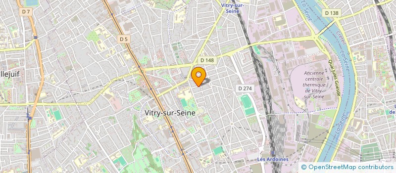 localisation de l'entreprise MONSIEUR LAURENT BERNARD à VITRY-SUR-SEINE