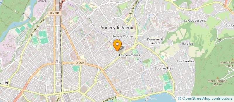 localisation de l'entreprise MONSIEUR LAURENT BERNARD  ANNECY