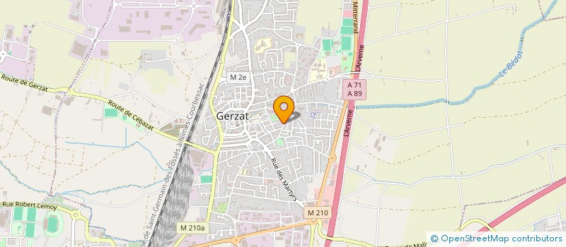 localisation de l'entreprise MONSIEUR LAURENT BERNARDON à GERZAT