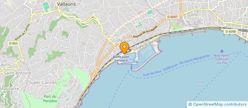 localisation de l'entreprise MONSIEUR LAURENT BERNASCONI à VALLAURIS