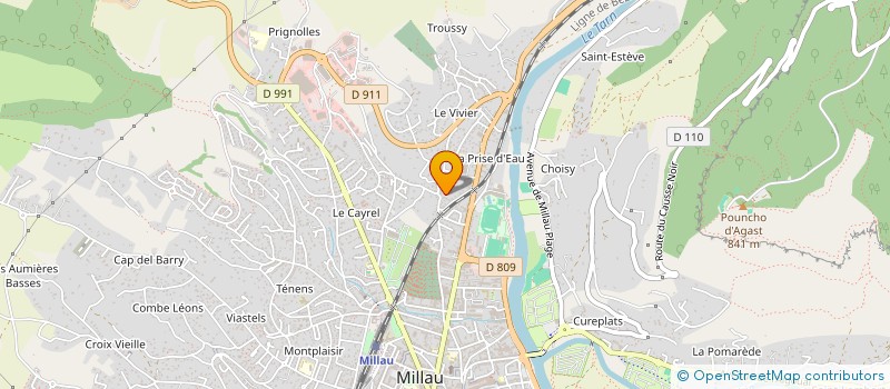 localisation de l'entreprise MONSIEUR LAURENT BERNIER à MILLAU