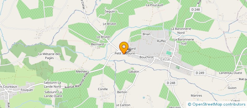 localisation de l'entreprise MONSIEUR LAURENT BERNON  CEZAC