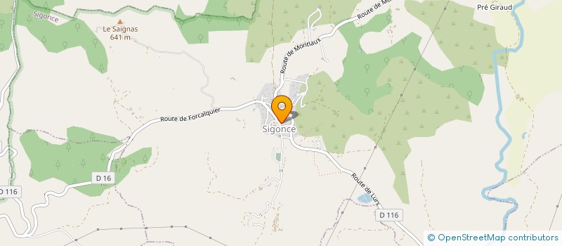 localisation de l'entreprise MONSIEUR LAURENT BERSET  SIGONCE