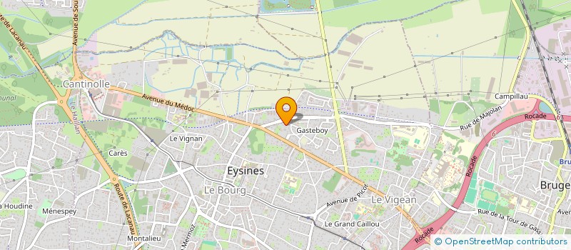 localisation de l'entreprise MONSIEUR LAURENT BERSET  EYSINES