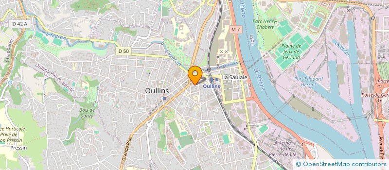 localisation de l'entreprise MONSIEUR LAURENT BERTAUD  OULLINS-PIERRE-BENITE