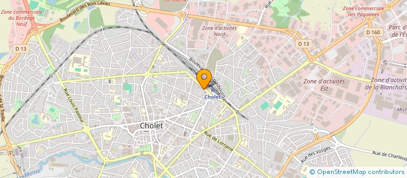 localisation de l'entreprise MONSIEUR LAURENT BERTIN à CHOLET