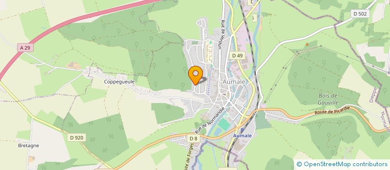 localisation de l'entreprise MONSIEUR LAURENT BERVILLE  AUMALE