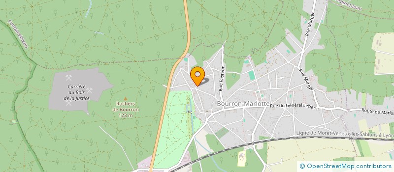 localisation de l'entreprise MONSIEUR LAURENT BESNARD  BOURRON-MARLOTTE