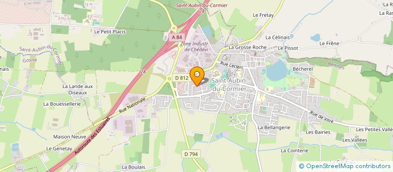 localisation de l'entreprise MONSIEUR LAURENT BESNARD  SAINT-AUBIN-DU-CORMIER