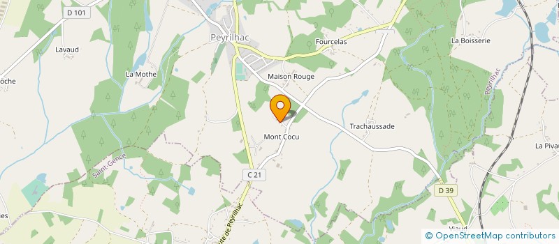 localisation de l'entreprise MONSIEUR LAURENT BESSAGUET à PEYRILHAC