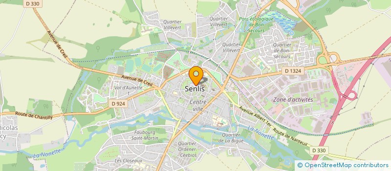 localisation de l'entreprise MONSIEUR LAURENT BEUSNEL  SENLIS