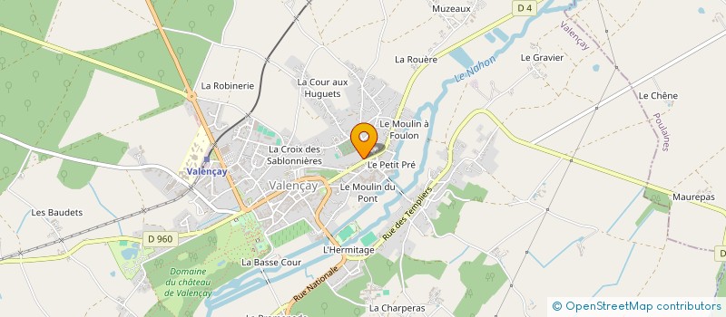 localisation de l'entreprise MONSIEUR LAURENT BEZARD à VALENCAY