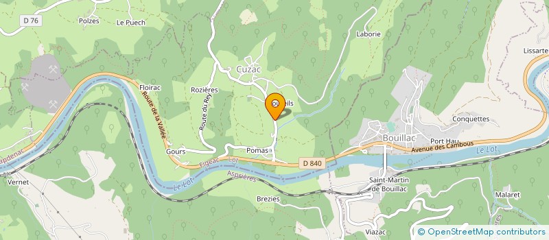 localisation de l'entreprise MONSIEUR LAURENT BEZAT  CUZAC