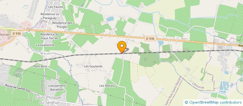 localisation de l'entreprise MONSIEUR LAURENT BIANVET  SAINT-AVIT-SAINT-NAZAIRE