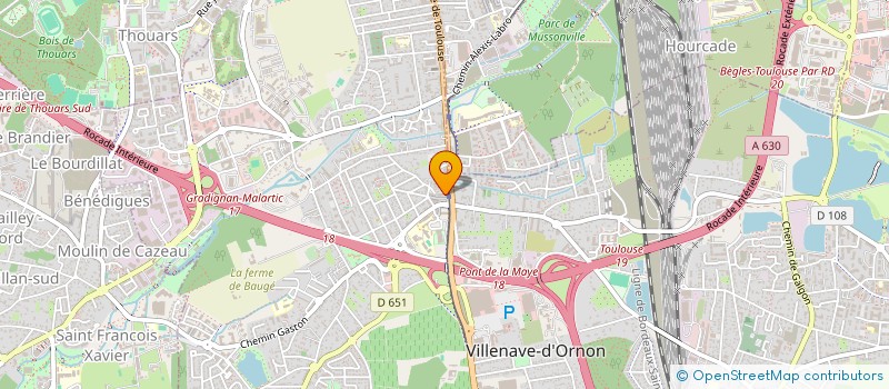 localisation de l'entreprise MONSIEUR LAURENT BIDEGORRY  VILLENAVE-D'ORNON