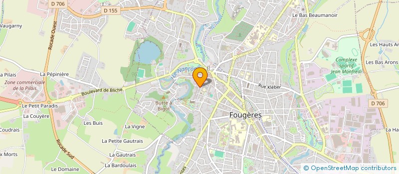localisation de l'entreprise MONSIEUR LAURENT BIGOT à FOUGERES