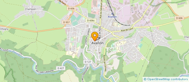 localisation de l'entreprise MONSIEUR LAURENT BILLARD  AVALLON