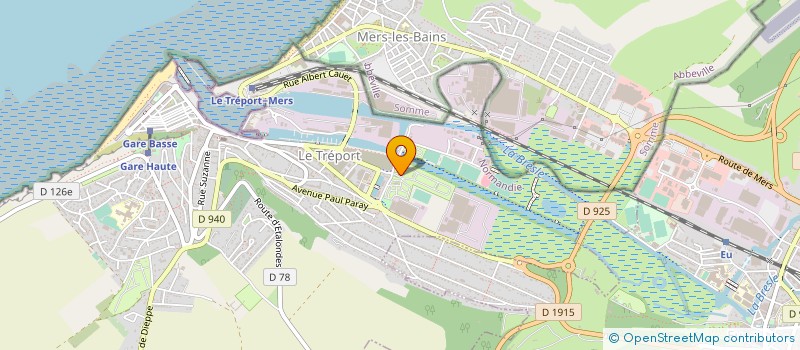 localisation de l'entreprise MONSIEUR LAURENT BIOUX  LE TREPORT