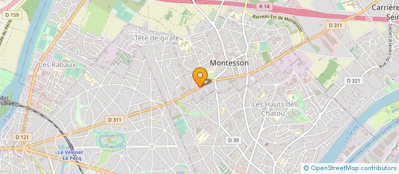 localisation de l'entreprise MONSIEUR LAURENT BISCARRAT à MONTESSON