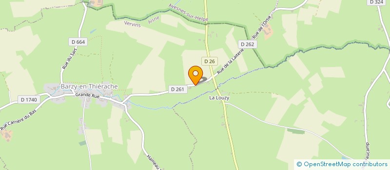 localisation de l'entreprise MONSIEUR LAURENT BISIAUX  BARZY-EN-THIERACHE