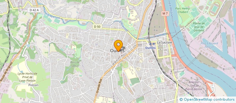 localisation de l'entreprise MONSIEUR LAURENT BISSUEL  OULLINS-PIERRE-BENITE