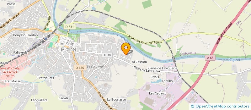 localisation de l'entreprise MONSIEUR LAURENT BISTES  SAINT-SULPICE-LA-POINTE