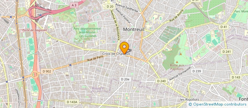 localisation de l'entreprise MONSIEUR LAURENT BITANE à MONTREUIL