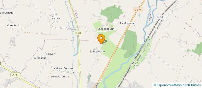 localisation de l'entreprise MONSIEUR LAURENT BITTARD à CHALAIS