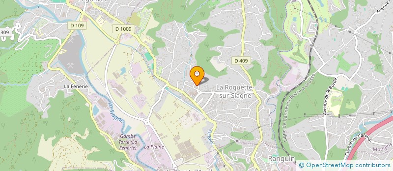 localisation de l'entreprise MONSIEUR LAURENT BIWER à LA ROQUETTE SUR SIAGNE