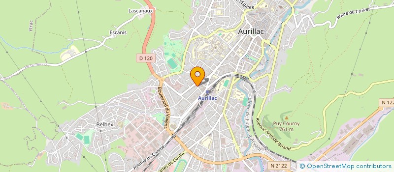 localisation de l'entreprise MONSIEUR LAURENT BIZDIKIAN à AURILLAC