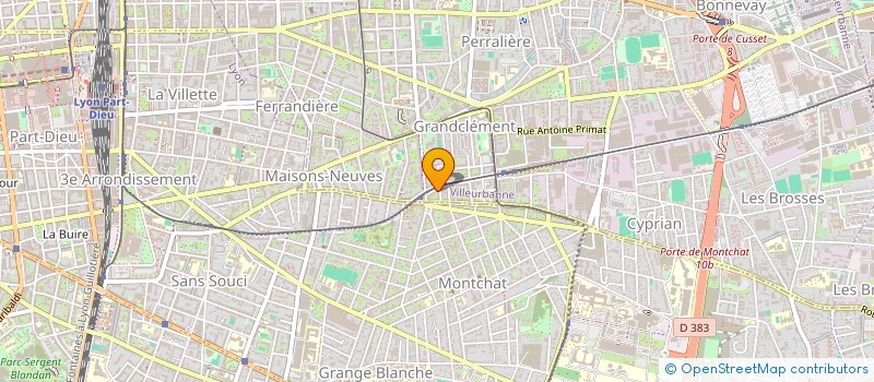 localisation de l'entreprise MONSIEUR LAURENT BLAEVOET  VILLEURBANNE