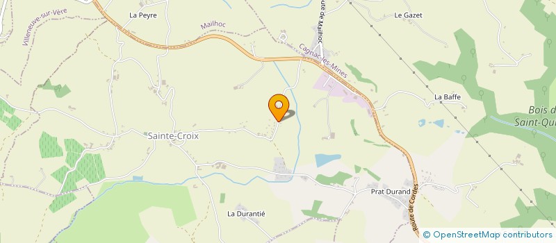 localisation de l'entreprise MONSIEUR LAURENT BLAIZE  SAINTE-CROIX