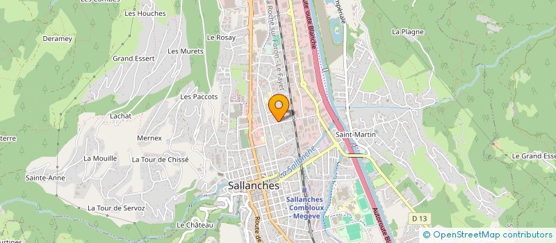 localisation de l'entreprise MONSIEUR LAURENT BLANC  SALLANCHES