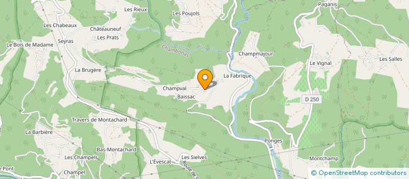 localisation de l'entreprise MONSIEUR LAURENT BLANC à CHAMBONAS