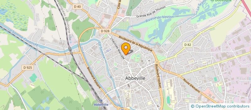localisation de l'entreprise MONSIEUR LAURENT BLANC à ABBEVILLE