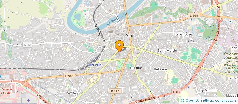 localisation de l'entreprise MONSIEUR LAURENT BLANC à ALBI