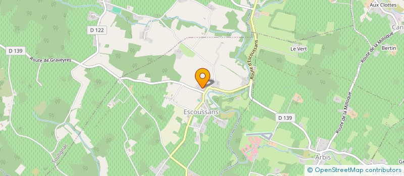 localisation de l'entreprise MONSIEUR LAURENT BLANCHARD  ESCOUSSANS