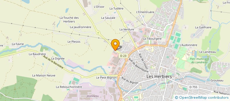 localisation de l'entreprise MONSIEUR LAURENT BLANCHARD à LES HERBIERS