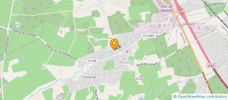 localisation de l'entreprise MONSIEUR LAURENT BLANCHARD à MARTILLAC